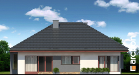 Maja punastes pihlakates (N) vaade